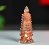 "Ornaments da Torre Wenchang de Cristal Natural Preenchidos com Resina" Mesa Estudo Resina Cristal Torre Wenchang