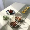 Frascos de Almacenamiento de Vidrio al por Mayor con Tapas Combinadas de Bambú, Frascos Sellados, Contenedores de Almacenamiento de Alimentos para Cocina, Ensaladeras Multicapa