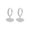 Modian Prata de Lei S925 Estilo Europeu e Americano Luxo Acessível Full Diamond Design de Nicho Brincos Olho Personalizados Brincos para Mulheres