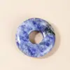 Colgante de paz de piedra natural, finamente tallado, regalo para el Festival Qixi, colgante de paz de ágata de cristal, accesorios para joyería DIY