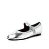 Zapatos Mary Jane Florales de Estilo Fresco de Punta Redonda Dulce Zapatos de Moda para Mujer de Boca Baja con Altura Interior Nueva Zapatos de Tacón Bajo para Mujer