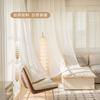 Tela de Janela Tela Solar Veneziana Listrada Vertical Transparente e Impermeável Janela de Varanda Cortina Branca Gaze Branca Produto Acabado