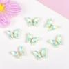 Super flash mariposa colorida moca Red Net Diamante nuevo taladro de uñas de cristal decoración de uñas metálica tridimensional venta al por mayor