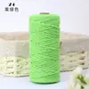 Corda de Fio de Algodão Colorido para Artesanato DIY Feito à Mão, Tecelagem de Estrutura de Escalada para Gatos, Decoração com Corda de Algodão, 2mm 100
