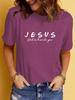 Camiseta de manga corta con cuello redondo y estampado de Pascua para mujer de Amazon Europa y Estados Unidos, informal, de moda, con estampado de comercio exterior
