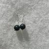 Gancho para la oreja de ágata natural Nuevo Ruyi chino Hebilla Ping An Gota para la oreja Simple Cheongsam Aretes vintage Gancho para la oreja de celebridad de Internet