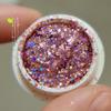 Nail Art Explosivo Glitter Rosa Brilhante Glitter Jóias Gelo Transparente Rosa Cristal Doce Papel Fantasia Adesivo Unha Celofane Quebrado