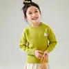 [100% Lã] Suéter de Lã Colorido Espesso Infantil Outono e Inverno Gola Alta Meia Aquecido Tricô para Meninos e Meninas