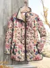 Ropa de Algodón Acolchado con Forro Polar para Mujer, Estilo Nuevo con Estampado de Elementos, Moda Personalizada, Otoño e Invierno