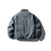 Yidao Vintage 2025 Invierno Nuevo Retro Americano Color Sólido Cremallera de Alta Gama Cuello Alto 90 Chaqueta de Plumón de Pato Blanco