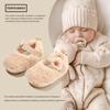 Zapatos de Invierno para Bebé con Piel Sintética y Suelas Suaves, Calientes para Niños Pequeños, de 3-6 Meses a 1 Año, Zapatos de Algodón con Forro de Felpa, Antideslizantes
