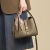 Bolsa Saco para Mulheres 2026 Novo Modelo Verão Couro Genuíno Bolsa de Mão Bolsa Cesta Tote Bolsa de Ombro Único Transversal