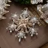 Decoraciones Navideñas Transfronterizas, Colgantes Acrílicos con Lentejuelas, Colgantes Transparentes de Copo de Nieve, Accesorios de Decoración para Escena de Árbol de Navidad