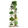 Soporte para Flores para Uso en Interiores del Hogar, Estante de Almacenamiento con Ruedas de Pie para Balcón, Estante Colgante Multicapa de Hierro Forjado para Macetas de Sala de Estar, Soporte para Flores para Plantas Verdes