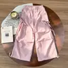 Pantalones de pierna ancha para niña con diseño de cinturón en la cintura, talla 26, para niñas, estilo otoño e invierno, modernos, versátiles, cómodos, únicos, pantalones casuales estilo coreano
