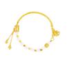 Jindian Mismo Estilo Shajin Seis Caracteres Palabras Verdaderas Borla Dos Perlas Shihuan Pulsera Media Diseño de Pulsera Sensación de Alto Nivel Temperamento