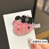 Nuevo Clip para el Cabello de Hello Kitty de Dibujos Animados Lindo Clip para Flequillo Girly Clip de Pico de Pato con Diamantes Completos Pasador KT Clip Lateral