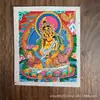 Gran Venta Tíbet Nepal Pintado a Mano Pura Thangka Figuras Guardianas de los Ocho Zodiacos Núcleo de Tarjeta 4x5
