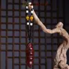 Peça de Mão Caranguejo Jacarandá Yiming Xianyuan Criativa Oito Lados Escultura em Jacarandá Pingente de Carro Pequeno Pingente Portátil