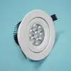 Lámpara de techo LED empotrable 7W carcasa de lámpara de techo negro blanco Taiwán fijo Zhongshan fabricante