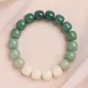 Contas de oração Bodhi naturais para enrolar no dedo pulseira macia de raiz de Bodhi pele yin pulseira de oração budista barril estilo antigo cordão de mão itens de brincadeira cultural homens atacado