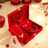 Caja de Joyería Sanjin Caja de Joyería para Boda Herrajes Dorados Caja de Regalo de Compromiso Anillo Colgante Compromiso Boda Empaque de Regalo Almacenamiento