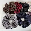 Lazo para el pelo de lunares grandes de doble capa estilo coreano Anillo elegante para el pelo Cuerda de tela clásica para el pelo Scrunchie Accesorio para el pelo Estilo nuevo