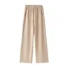 Pantalones rectos cálidos y gruesos, nuevo modelo otoño e invierno 2026, pantalones largos casuales holgados para usar al aire libre, pantalones térmicos de lana de camello con forro polar de invierno
