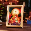 Adornos de Estatua del Bodhisattva Ksitigarbha de la Montaña Jiuhua Decoración de Año Nuevo Destino Turístico Recuerdos de Viaje Regalos Culturales y Creativos