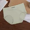 Ropa Interior de Algodón Nueva para Mujer Otoño e Invierno Transpirable Cómoda Entrepierna de Algodón Antibacteriana Sin Costuras para Chica Braguitas de Cintura Media para Chica