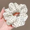 Goma para el pelo tipo scrunchie oversized de estilo coreano con múltiples capas, liga para el pelo de estilo perezoso, cuerda para coleta, accesorio para el pelo de alta gama