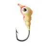 Anzuelo con Cabeza de Plomo Roscado de 6 Colores Transfronterizo 1.1g Anzuelo de Pesca en Hielo Micro Colorido Señuelo de Pesca Suave Anzuelo de Pesca