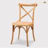 Silla nórdica creativa de madera maciza, silla de comedor con respaldo para cafetería, tienda de té con leche, silla de cubo de tronco, silla presidencial simple, Silla Cuerno