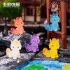 Ruibeast Kirin animal estilo chino moderno hecho a mano caja sorpresa adornos pequeños luminosos de escritorio accesorios de joyería DIY resina