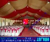 Tenda Montada de Liga de Alumínio Tenda Vermelha e Branca Rural para Eventos Felizes Toldo de Espinha de Peixe para Banquete Fábrica de Tendas de Banquete Novo Modelo