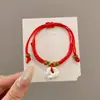Pulseira de corda colorida zongzi do Festival do Barco-Dragão 2026 novo modelo pulseira trançada artesanal étnica infantil atacado corda vermelha