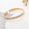 Moda Europea y Americana Nuevo Pulsera Elástica Exquisita de Múltiples Hileras Completamente Incrustada de Diamantes Pulsera Sencilla Personalizada Venta Directa de Fábrica B259