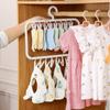 Clipe multifuncional cabide de bebê bebê doméstico recém-nascido meias de criança varal rack de armazenamento multifuncional
