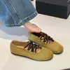Sapatos rasos estilo balé com cadarço retrô francês, novo modelo 2026, sola macia, adequados para combinar com saias, sapatos Mary Jane, sapatos para o trabalho
