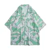 Camisa floral retro de estilo Hong Kong 12V, manga corta, estilo tailandés hawaiano, ideal para hombres y mujeres.