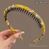 Nueva diadema de alta gama 2026, peine para el cabello estilo Maillard para peinar y arreglar los cabellos sueltos, accesorio para el cabello de uso diario estilo coreano para usar al aire libre