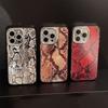 Funda de Teléfono de Patrón Python de Gama Alta Adecuada para iPhone 16, 18 Pro Max Película para Lente, iPhone 17, Estilo Europeo y Americano, Funda Dura Personalizada para iPhone 13