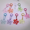 Cadena de Flor de Ola Grande Hueca Transparente Llavero DIY Accesorios de Colgante de Cuentas Hechos a Mano Materiales