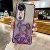 Para capa de celular com glitter vivoS19pro X100 urso violento tridimensional X200S capa protetora macia anti-queda S18