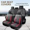 Nueva funda de asiento de coche universal de cuero con patrón de diamante de doble línea vertical transfronteriza para Amazon, Temu y Mercado