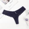 Tanga de Encaje Femenina para Mujer Triángulo Hueca Transpirable Entrepierna de Algodón Amazon Europea y Americana Talla Grande
