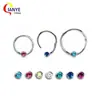 Fábrica Quente Novo Argola de Nariz de Aço Inoxidável Amazon Explosões Joias de Piercing no Corpo Humano Brincos de Diamante Anel Multiuso
