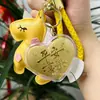 Llavero de Corazón de Oro Puro 999, Colgante de Suerte de Trébol de Cuatro Hojas Dorado, Regalo para Novia, Regalo para Mejor Amiga, Colgante Atractor de Riqueza