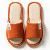 Pantuflas de Suelo de Trébol de Cuatro Hojas para Mujer Primavera y Otoño Lino Interior Algodón y Lino Hogar Doméstico Todo el Año Tela de Pareja Hombres Verano