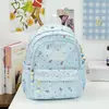 Mochila Azul Leite Fresco de Verão com Estrelas por Toda Parte para Aluno do Ensino Fundamental Menina Estilo Coreano Mochila Doce para Aluno do Ensino Médio Bolsa de Ombro Dupla para o Dia a Dia